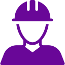 Construction worker in electrical gear